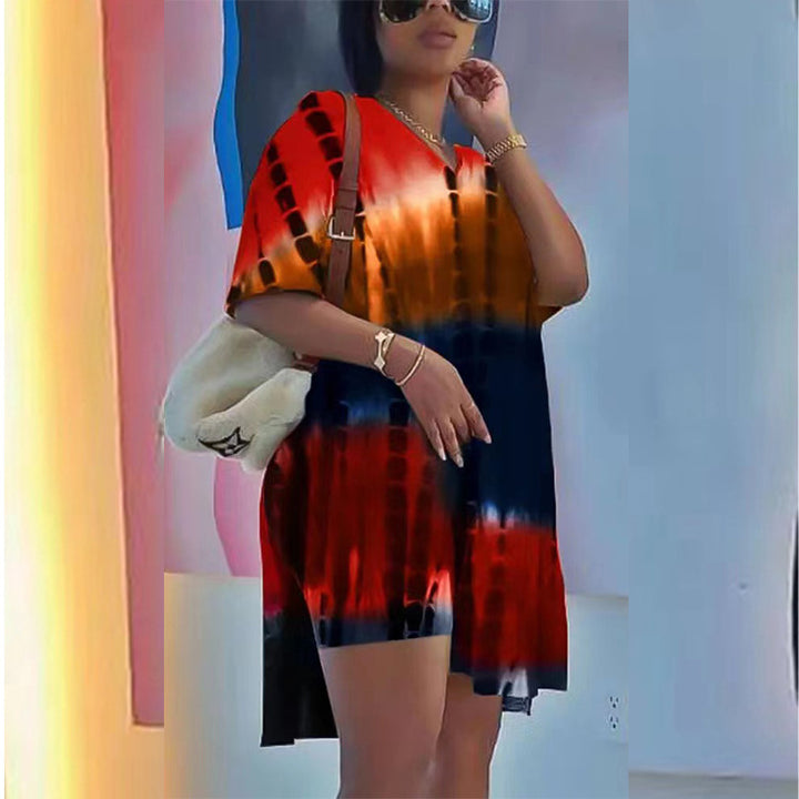 Casual summer dress for women with unique batik design Lune London