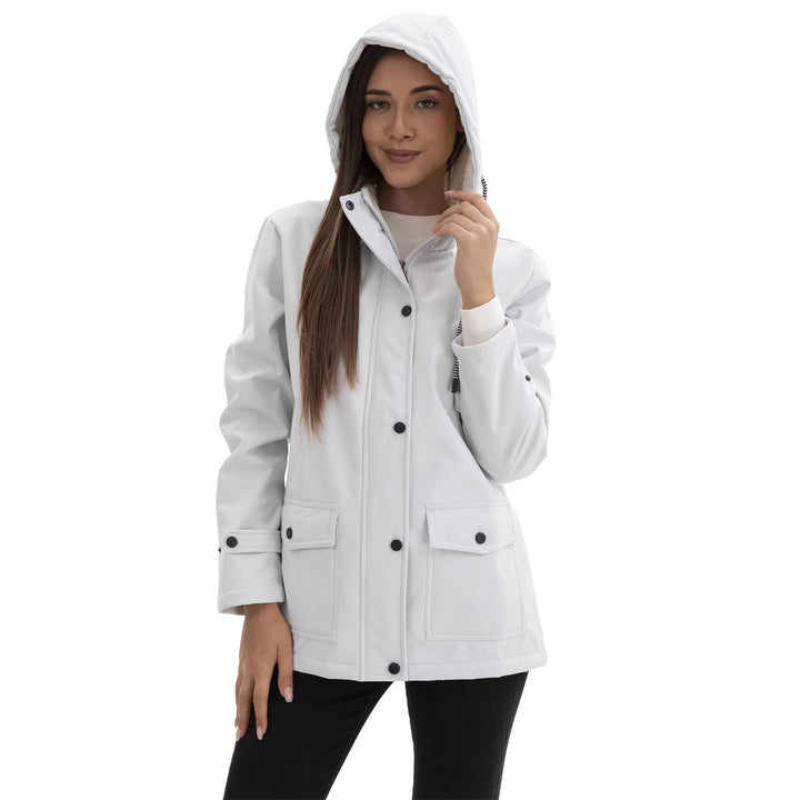 Ladies Functional Winter Jacket with Fleece Lining and Hood Lune London