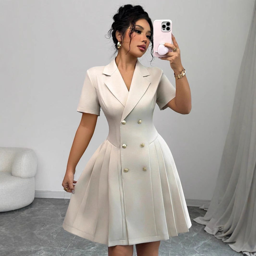 Lune London Double-breasted A-line Dress for Women