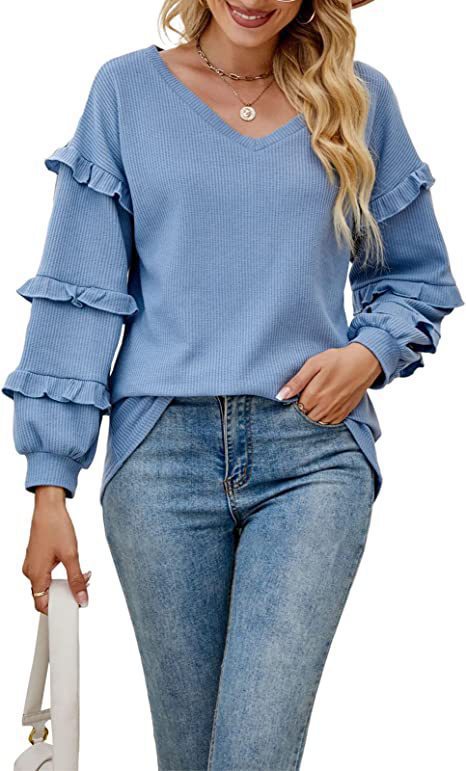 Lune London ruffled detail women's sweatshirt