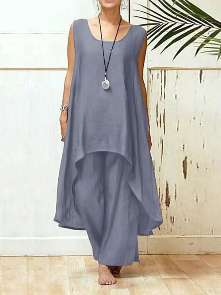 Lune London fluid maxi tunic jumpsuit for women