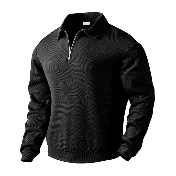 Fine knit pullover for men with high collar Lune London
