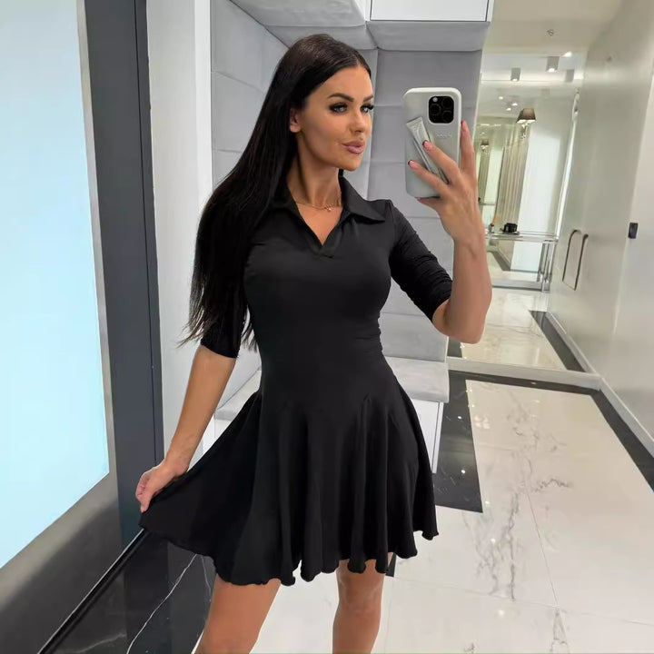 A-line flared polo dress Lune London for women