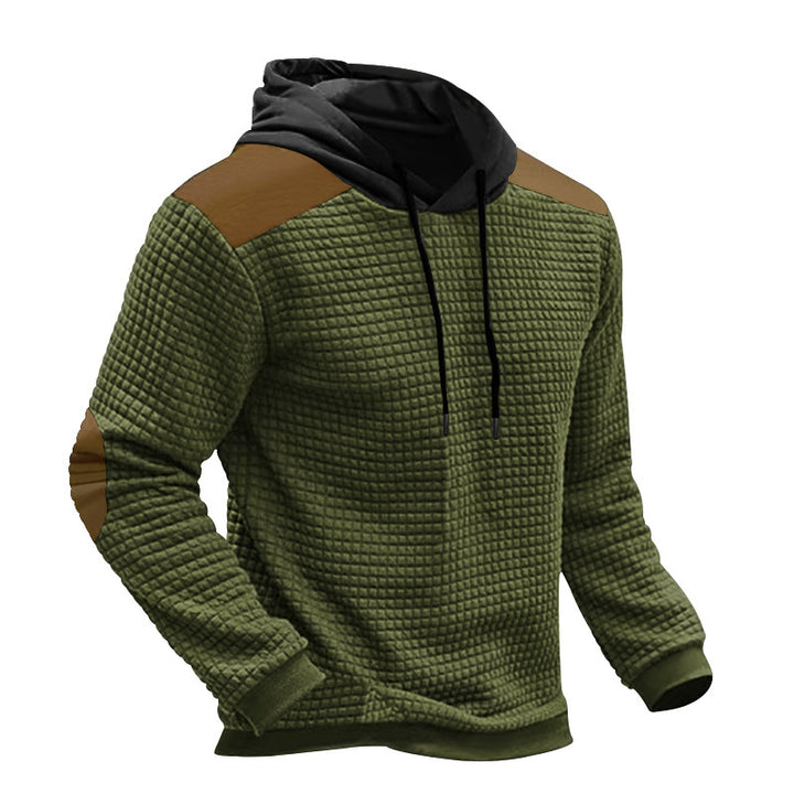 Men's comfortable hoodie with wavy design and contrasting sleeves Lune London