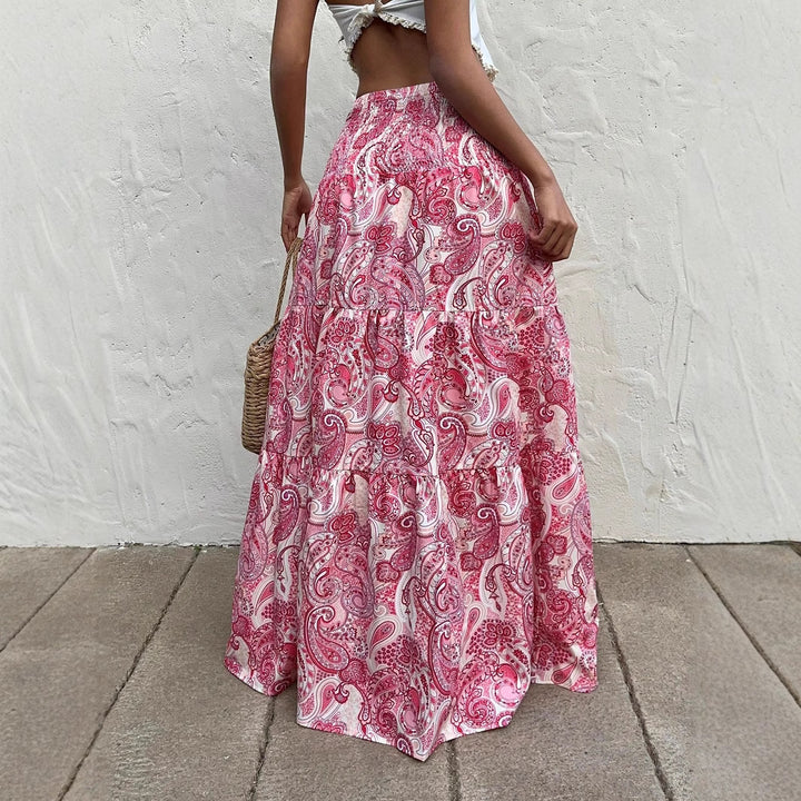 Women Maxi Skirt Paisley Bohemian Lune London