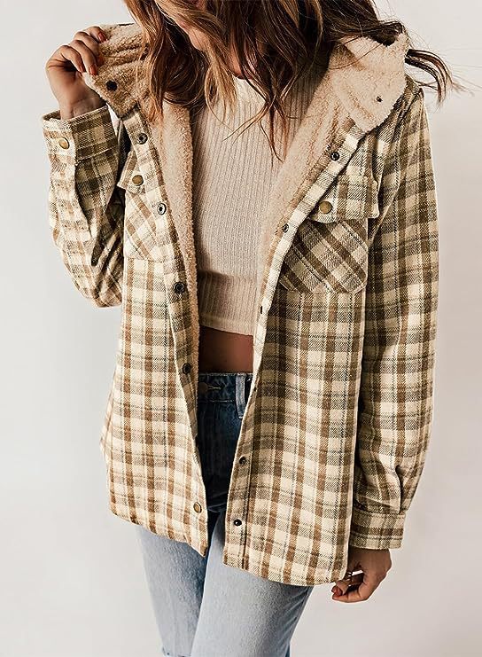 Ladies flannel jacket with fleece lining Lune London