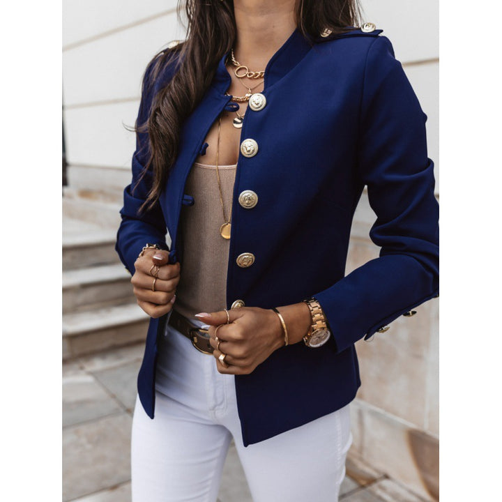 Trendy women's blazer with chic and stylish button detailing