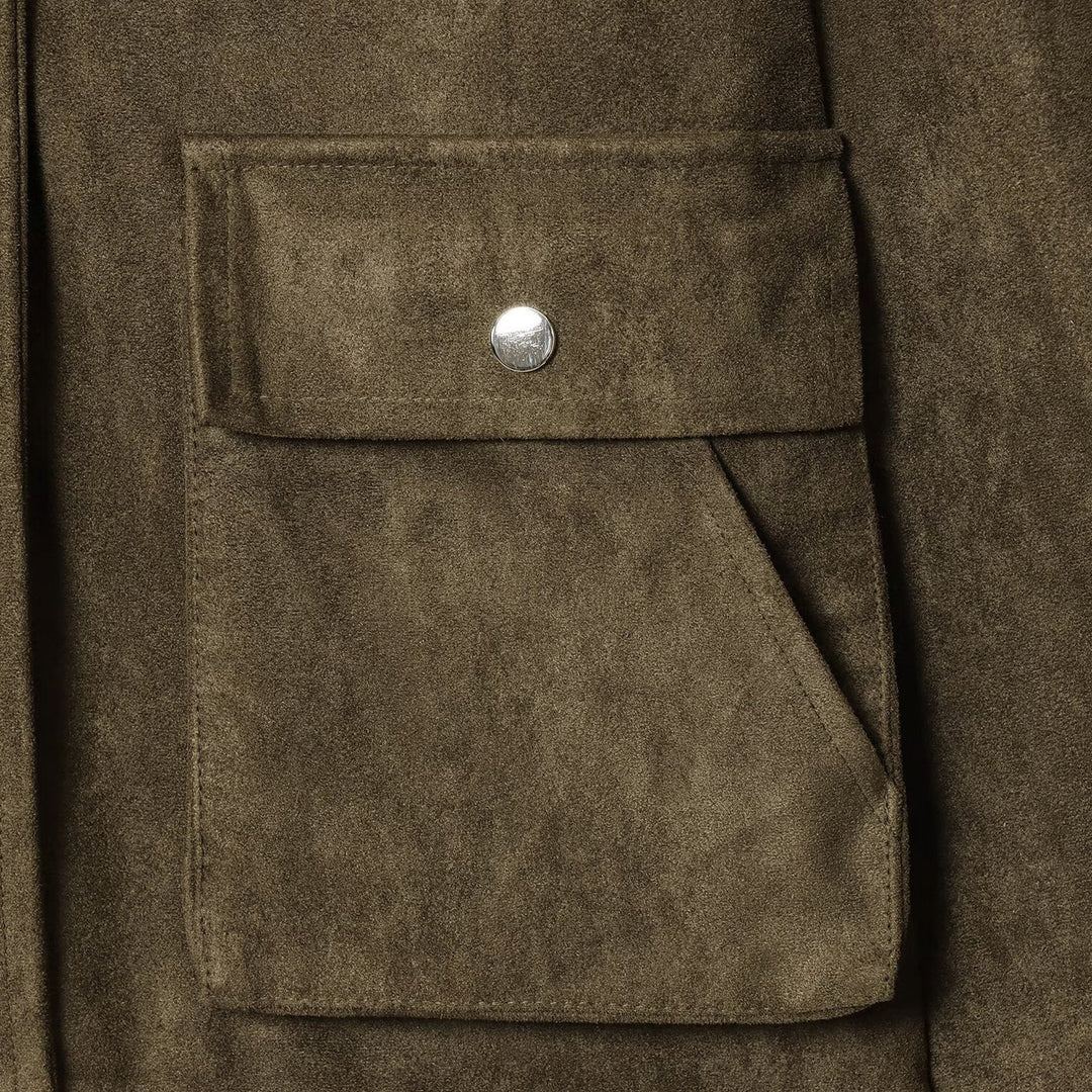 Trendy utility jacket for women with patch pockets and textured material Lune London