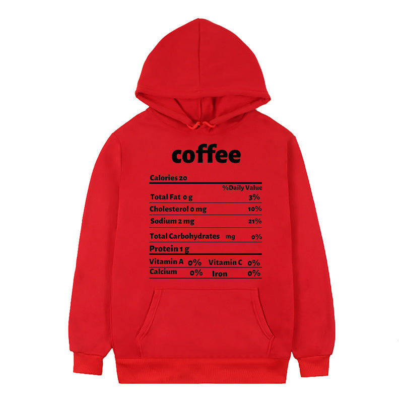 Women's hoodie with creative nutritional design Lune London
