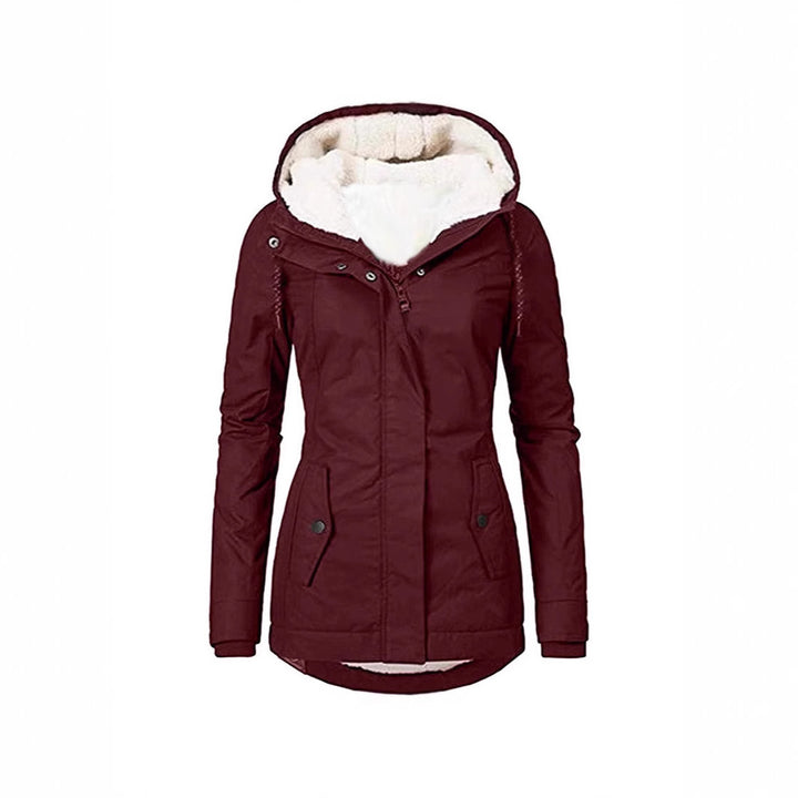 Ladies warm outdoor jacket with plush lining Lune London