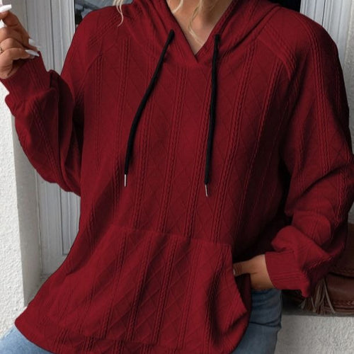 Comfortable textured hoodie for women Amarae