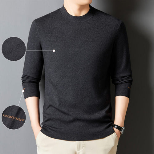 Elegant crew neck sweater for men in high-quality cotton blend Amarae
