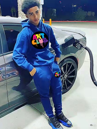 Women Sports Sweatshirt and Jogging Pants Set with Creative Print Details Amarae