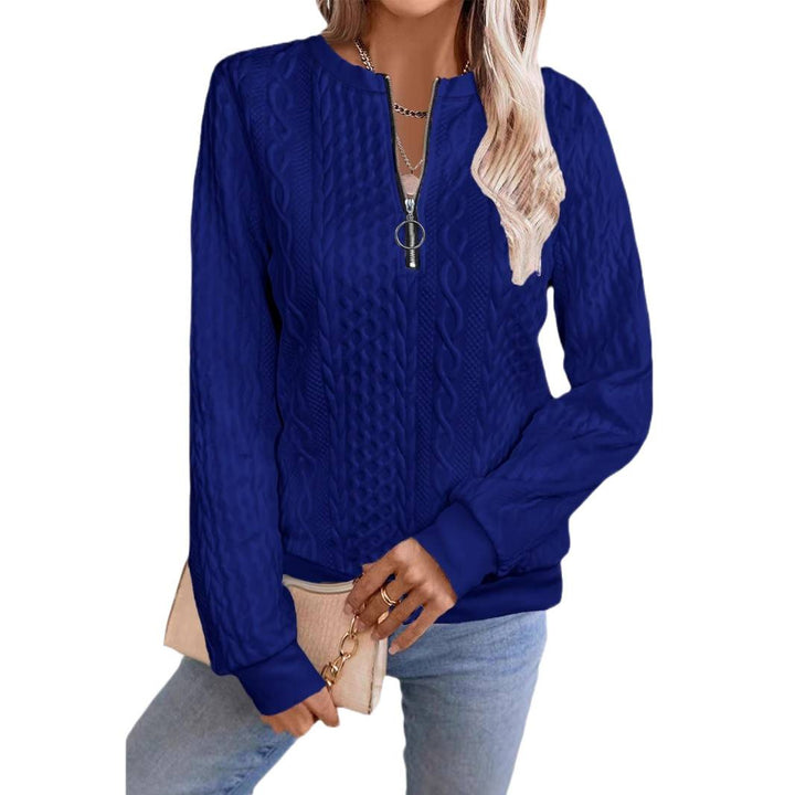 Lune London women's zip-up knitted sweater