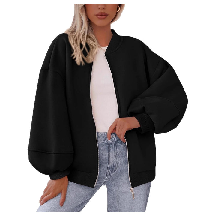 Ladies trendy oversized sweat jacket Lune London