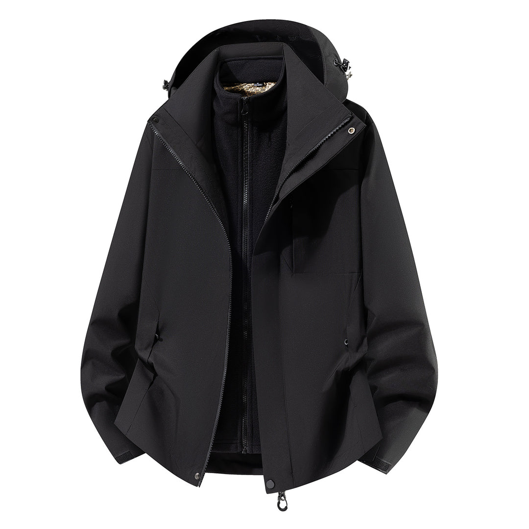 Women two-in-one softshell rain jacket with detachable fleece lining and hood Amarae