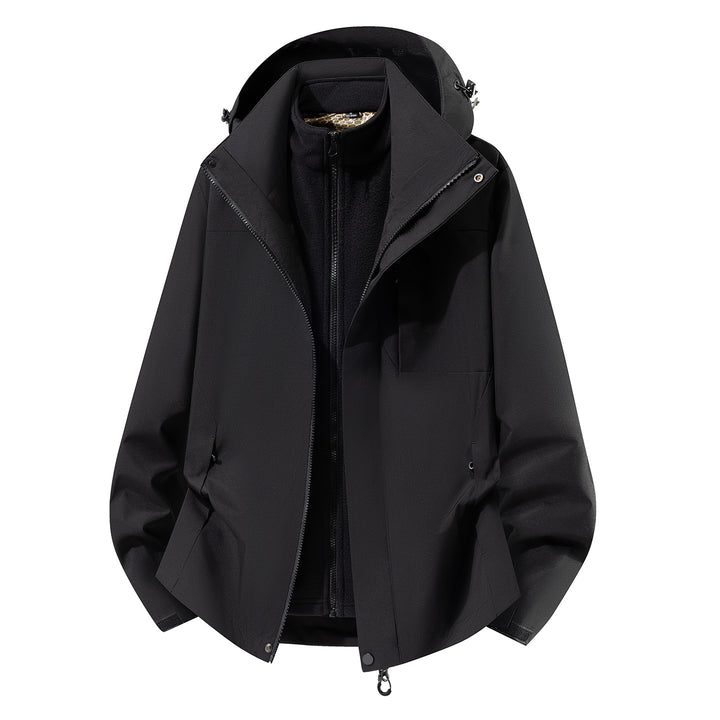 Women two-in-one softshell rain jacket with detachable fleece lining and hood Amarae