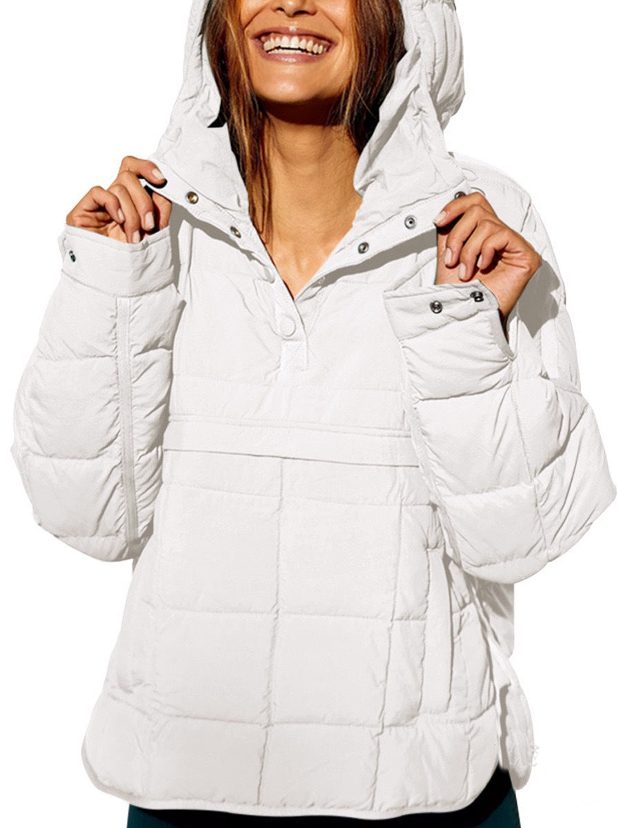 Ladies down jacket with high collar Lune London