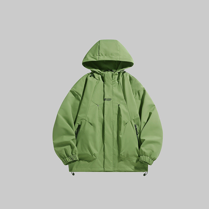 Multifunctional winter jacket for men with insulating fleece lining and adjustable hood Lune London