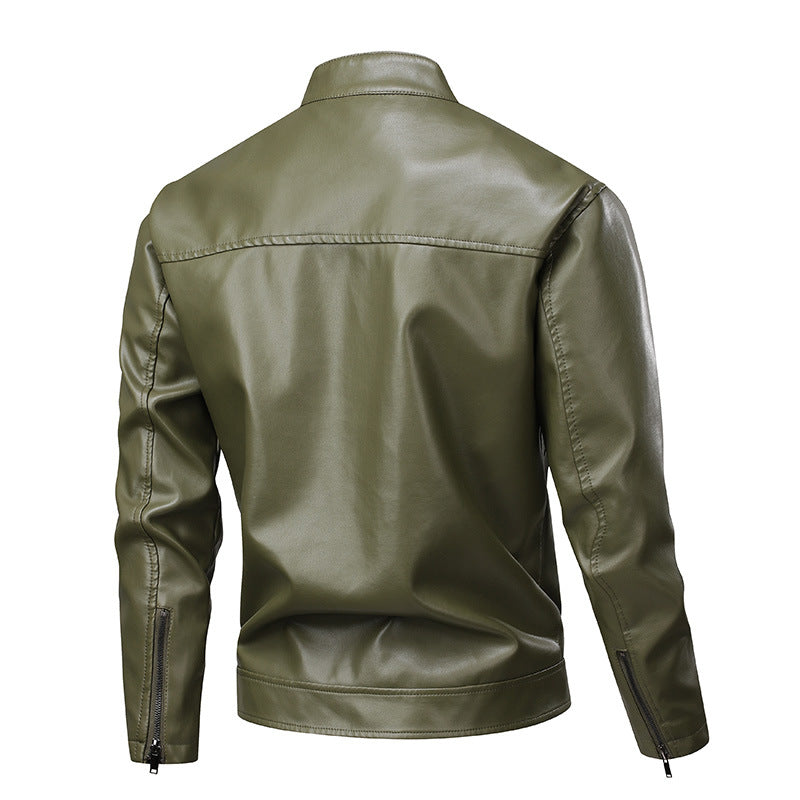 Trendy synthetic leather jacket for men with modern design Lune London