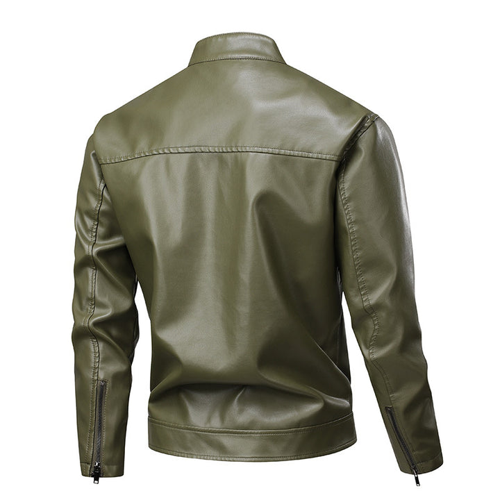 Trendy synthetic leather jacket for men with modern design Lune London