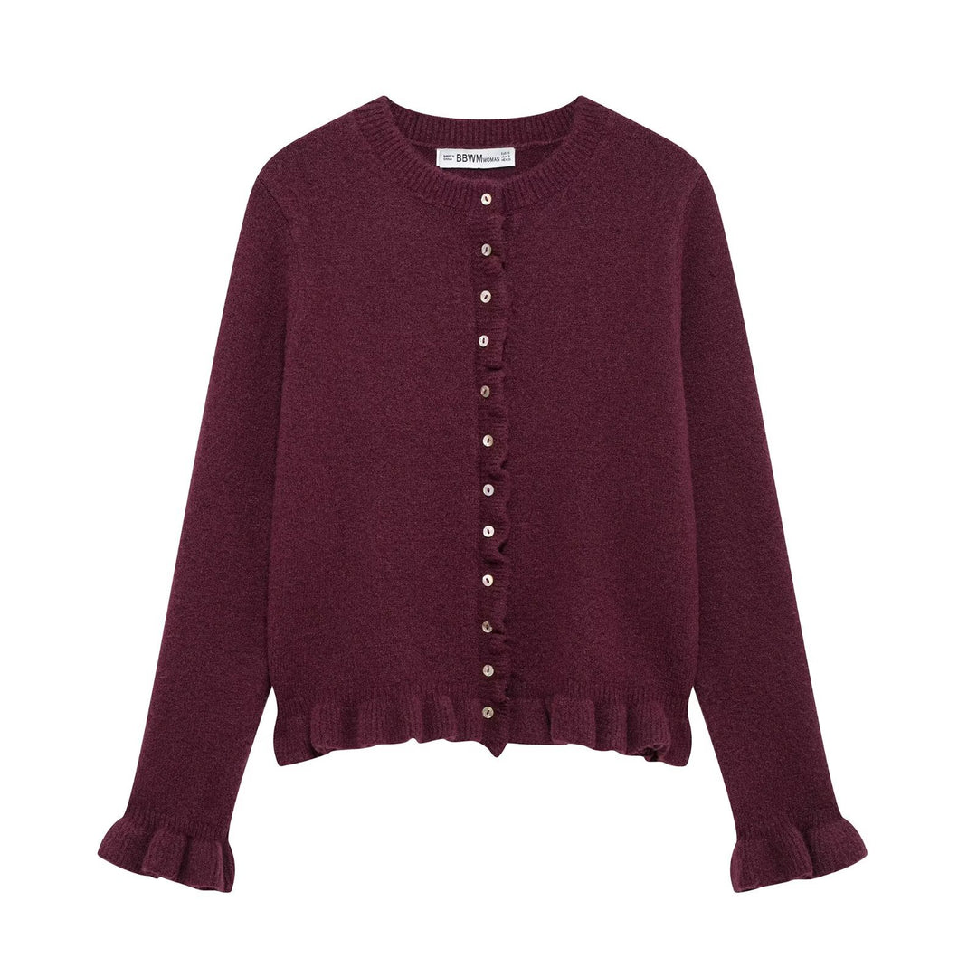 Ladies elegant cardigan with decorative buttons Lune London