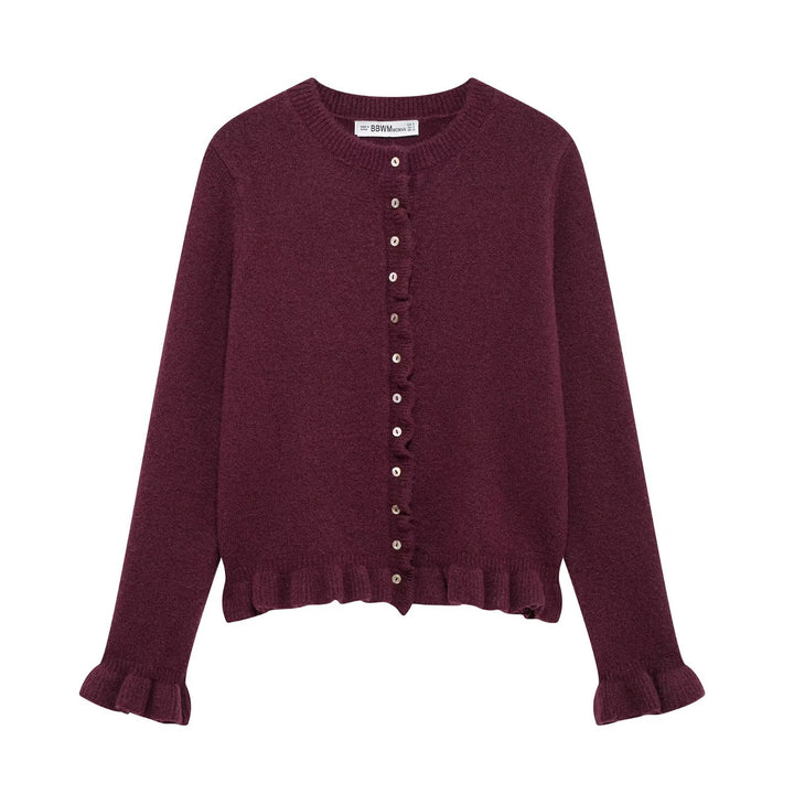 Ladies elegant cardigan with decorative buttons Lune London