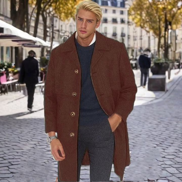 Elegant wool coat for men Lune London