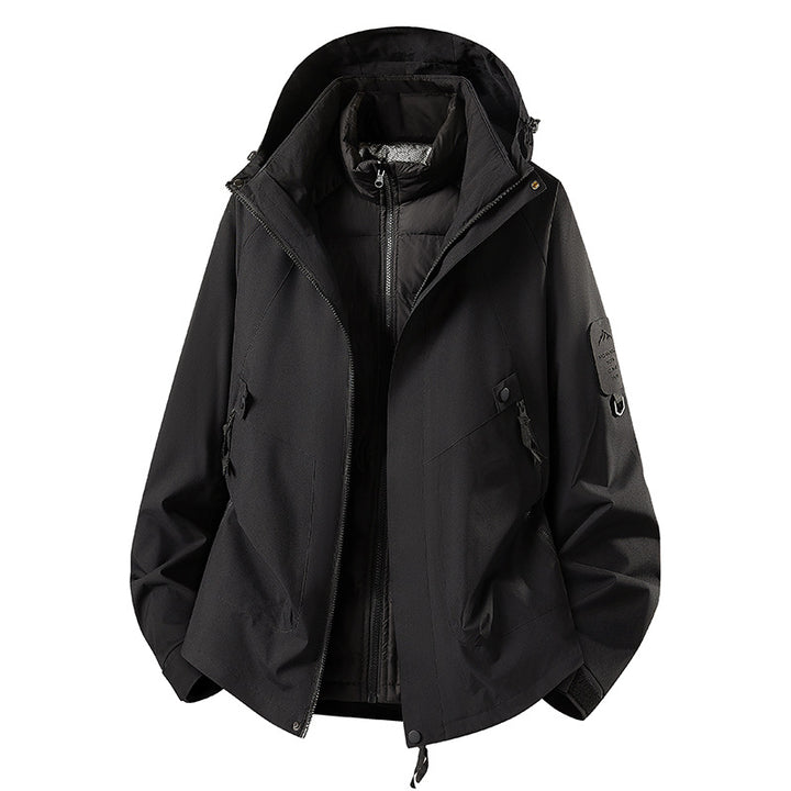 Men's Two-in-One Weather Protection Jacket with Removable Padded Vest and Adjustable Hood Amarae