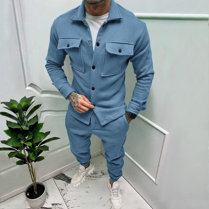 Modern leisure suit for men with practical pockets Amarae