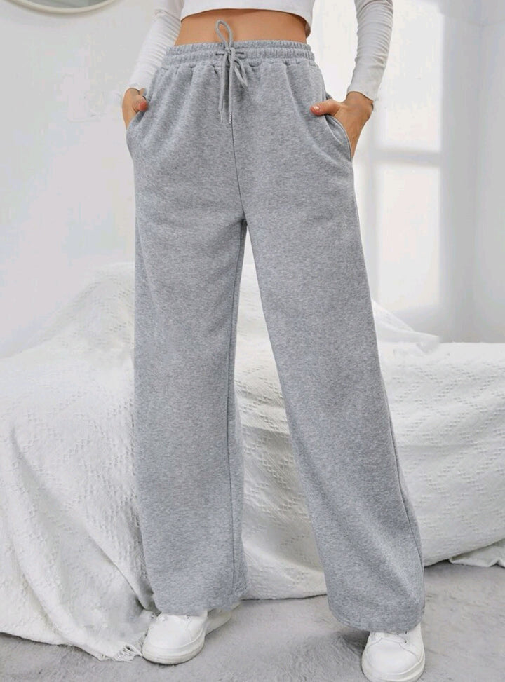 Women's wide leisure pants with elastic waistband Chic & Stil