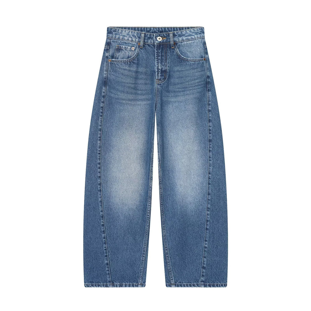 Women’s cropped wide-cut jeans with high waist and front seam details Amarae