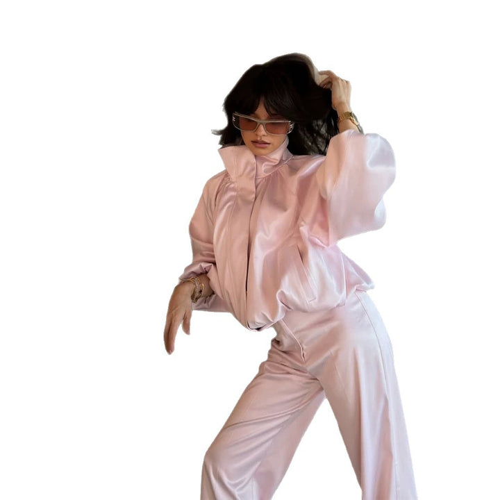 Women's High-Waist Palazzo Pants with Crease and Wide Leg Amarae