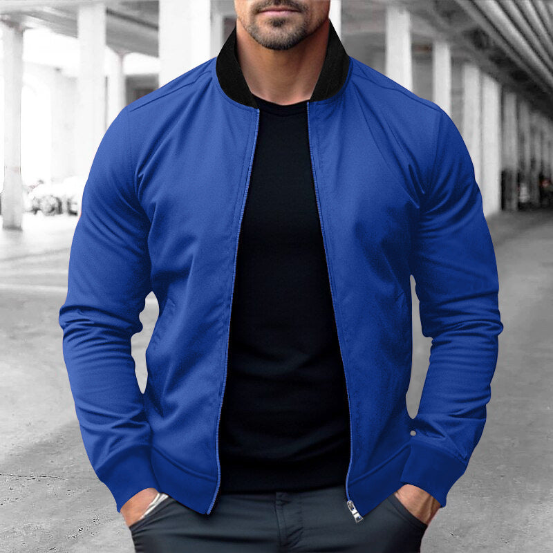 Men's sweatshirt jacket with practical zipper and side pockets Lune London