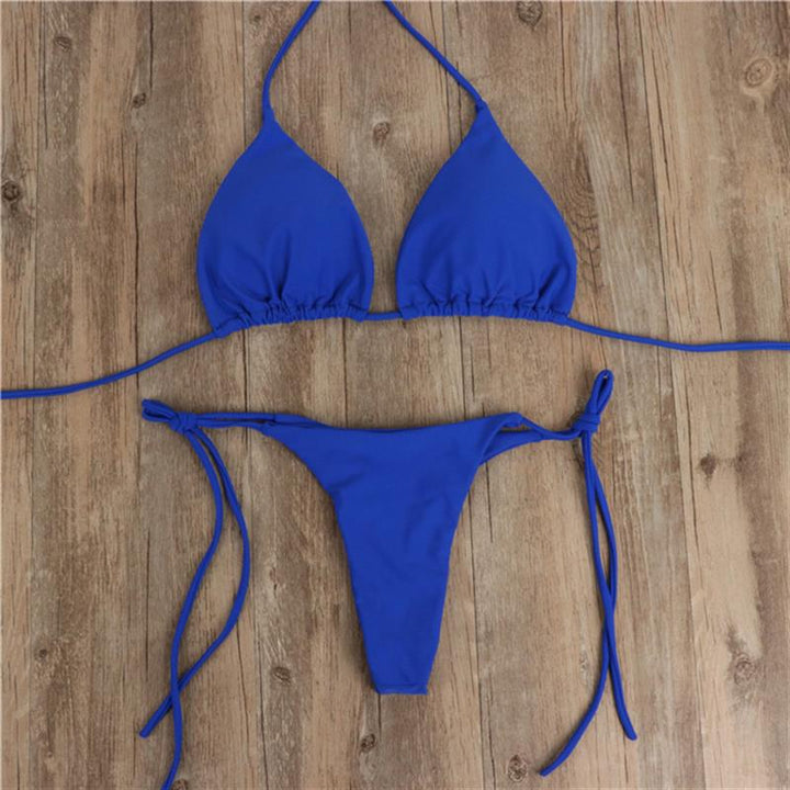 Women's bikini set with adjustable straps and minimalist design Lune London