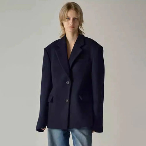 Blazer surdimensionné élégant pour femmes avec veste intérieure sophistiquée Chic & Stil