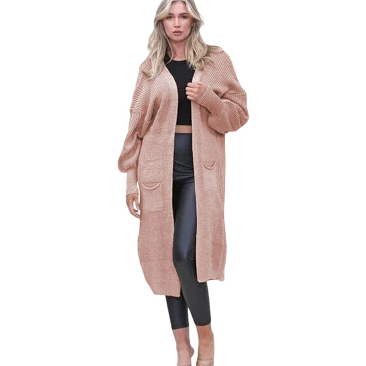 Thick knit cardigan for women with deep pockets and relaxed fit Lune London