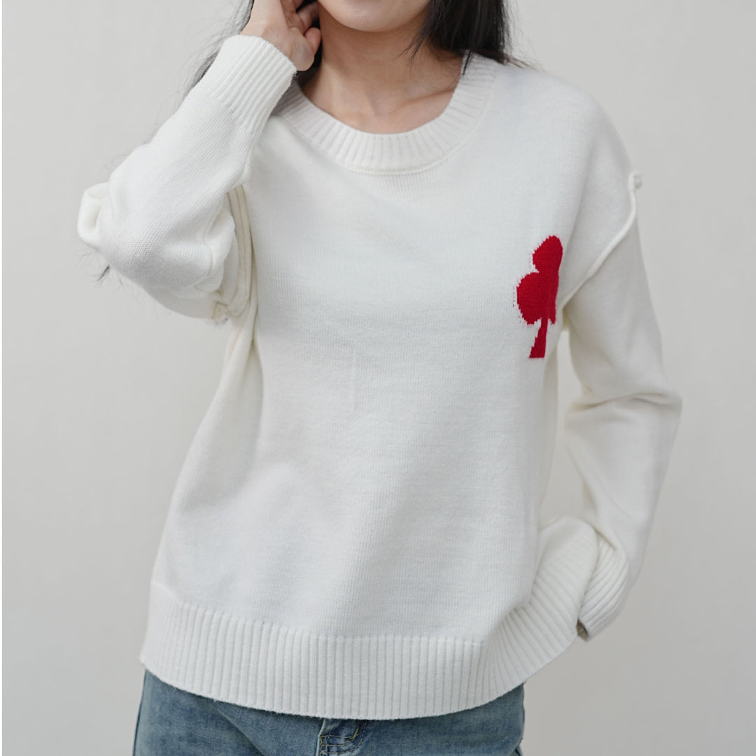 Soft sweater for ladies with decorative pattern Lune London