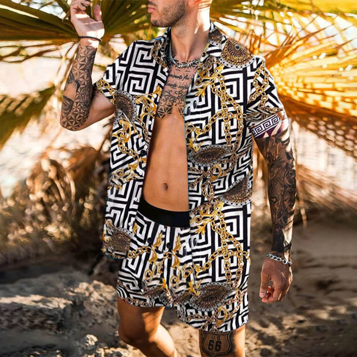 Elegant matching short sleeve set for men Lune London