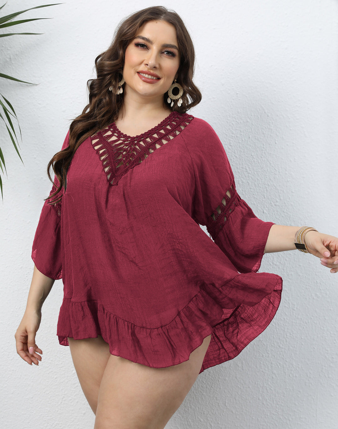 Women Elegant Crochet Cover Tunic Amarae