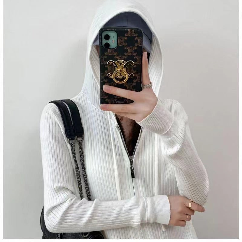 Gilet femme avec capuche et fermeture éclair Chic & Stil