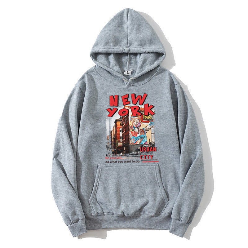 Women's hoodie with urban New York design Chic & Stil