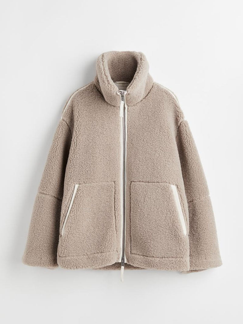 Ladies chic and stylish cuddly jacket