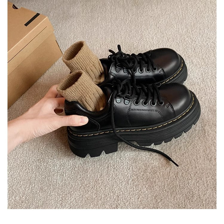 Women’s Chunky Lace-Up Shoes with Non-Slip Sole for Daily Wear | Lune London