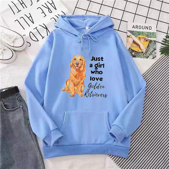 Women's Hoodie with Loving Golden Retriever Motif Chic & Stil