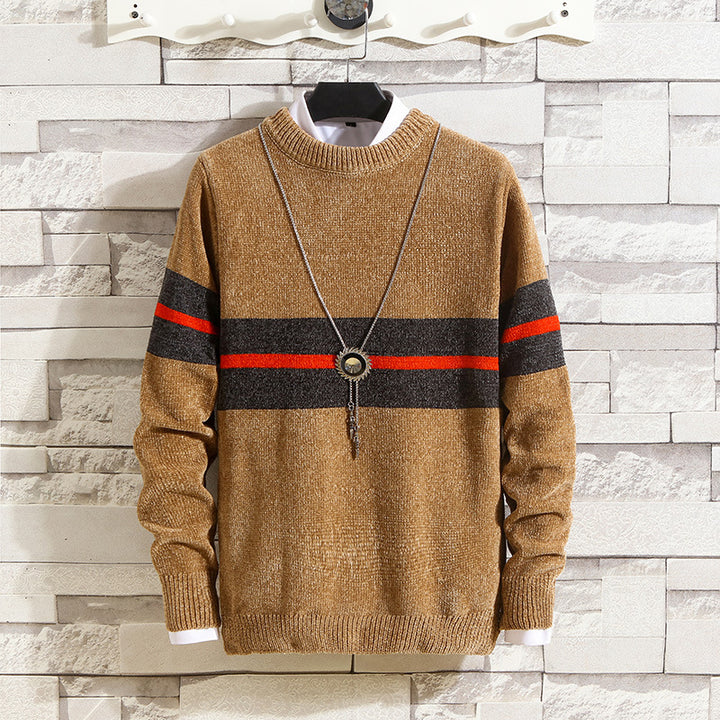 Trendy men's sweater with striped design and great comfort Lune London