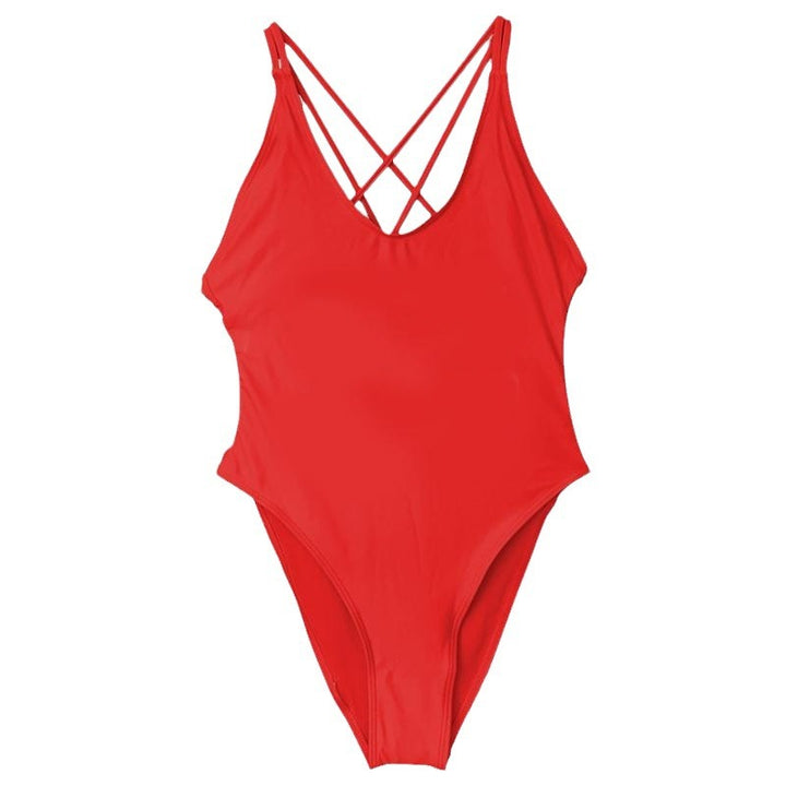 Sport swimsuit for ladies with crossed back Lune London