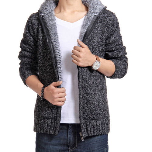 Cozy knit jacket for men with high-quality inner lining Amarae