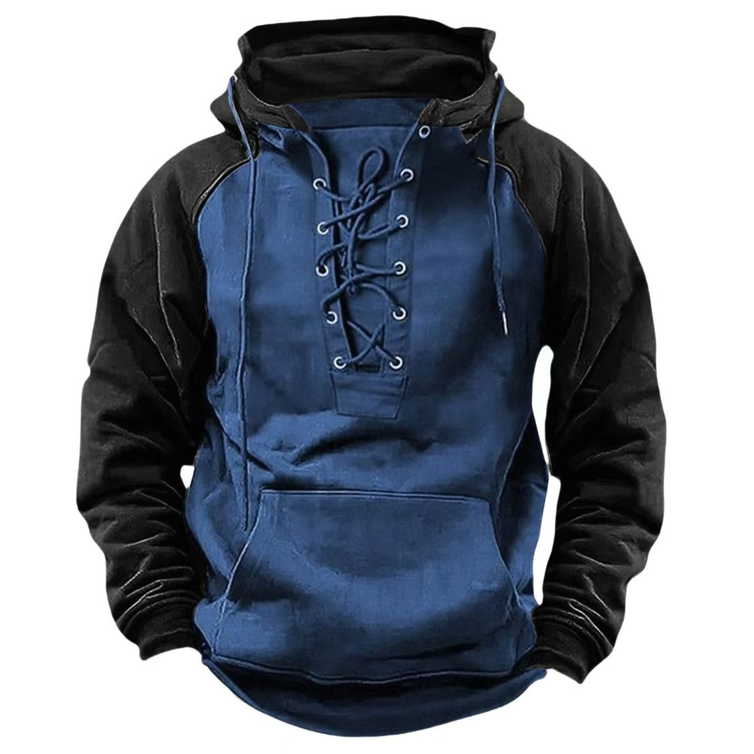 Men's hoodie with modern lace-up closure and comfortable fit Lune London