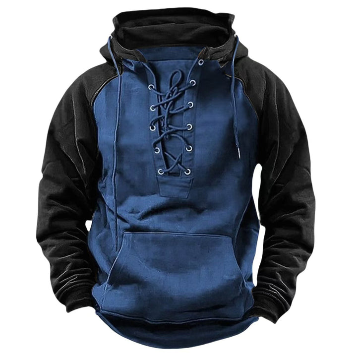 Men's hoodie with modern lace-up closure and comfortable fit Lune London